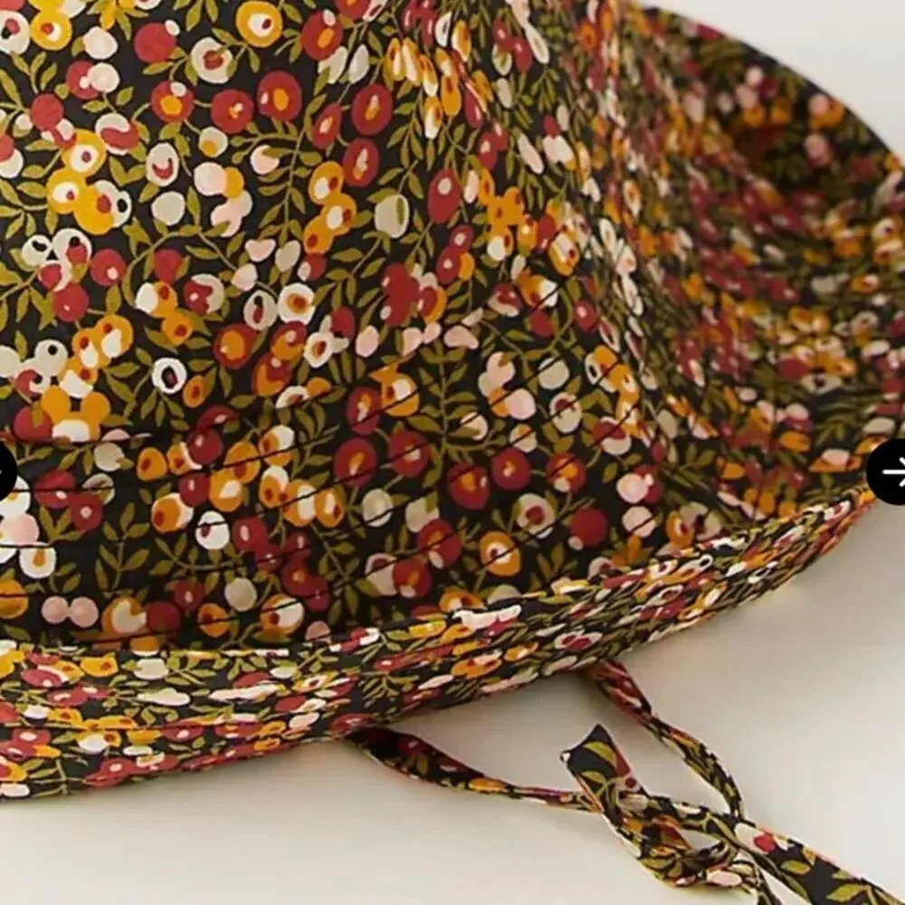 Lorna Murray Free People Caravan Garden Lyon Berries Bucket Hat Size Large NWT